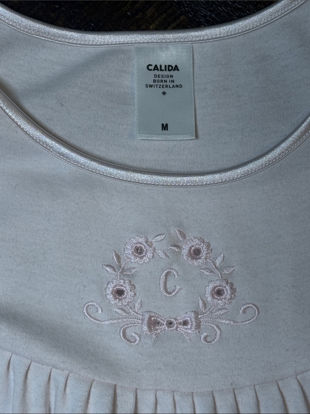 Calida 100% Cotton Pink Nightgown M Swiss Luxury Sleepwear - Picture 6 of 7